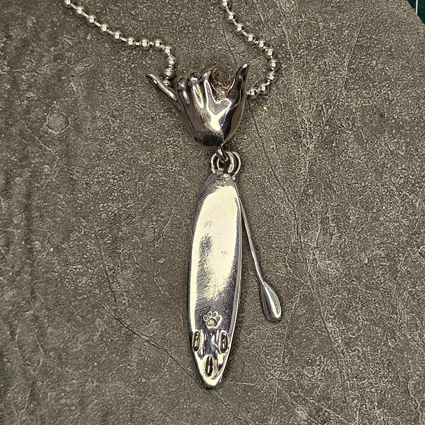 Shaka & SUP: Silver Necklace for Ocean Lovers!