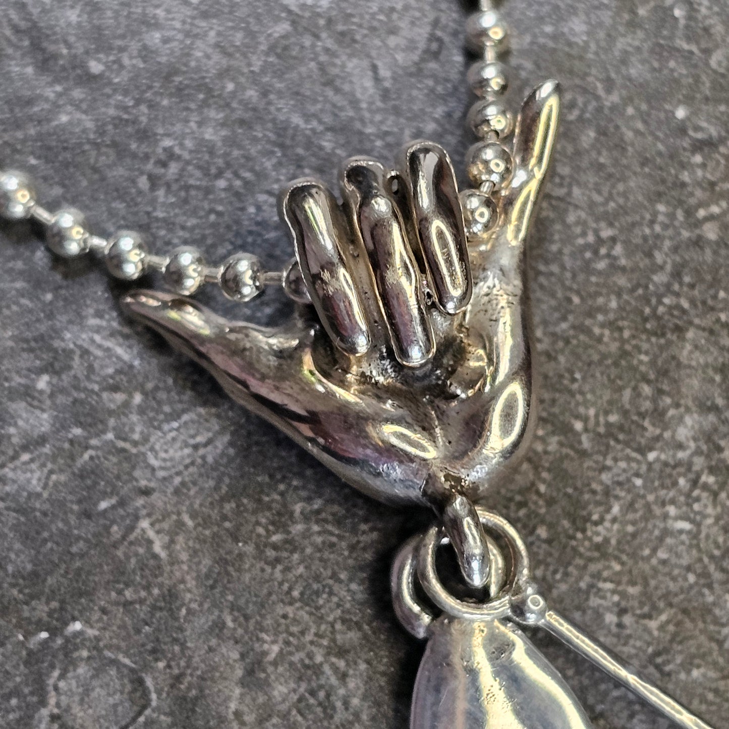 Shaka & SUP: Silver Necklace for Ocean Lovers!
