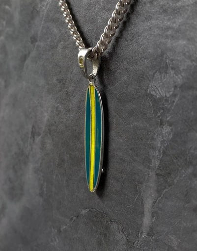 Megalodon Tooth Pendant in Sterling Silver | Fossilized Shark Tooth Necklace